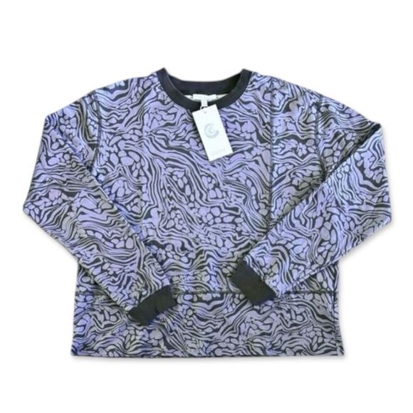 NWT Johnny Was Calme Seamed Oversized Pullover Sweatshirt - Picture 11 of 12